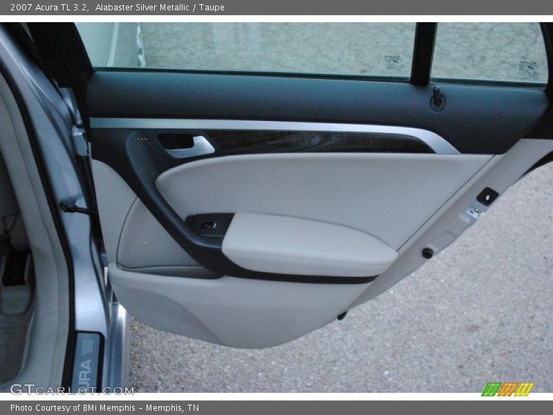 Alabaster Silver Metallic / Taupe 2007 Acura TL 3.2