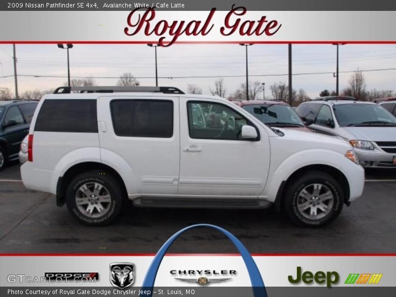 Avalanche White / Cafe Latte 2009 Nissan Pathfinder SE 4x4