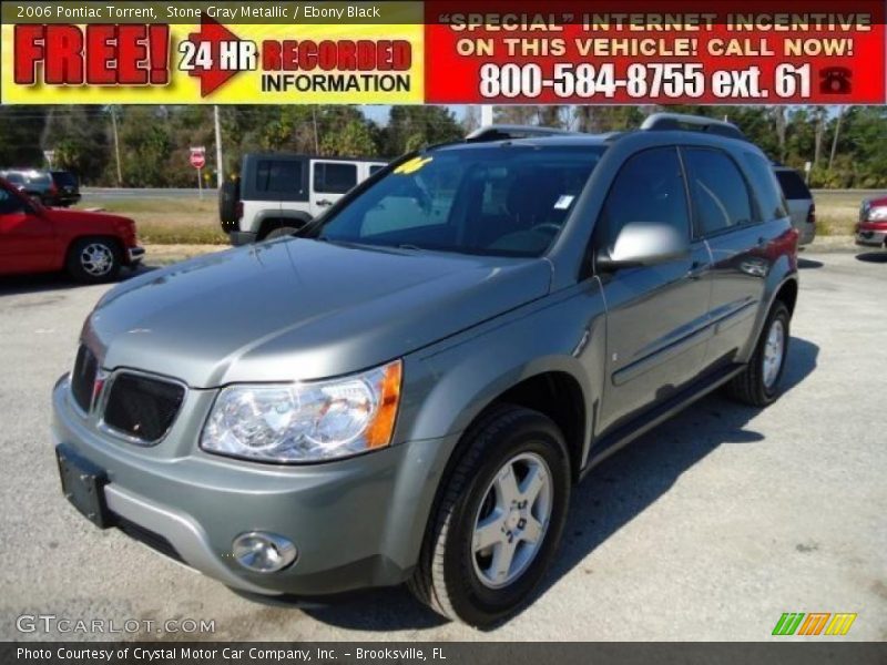 Stone Gray Metallic / Ebony Black 2006 Pontiac Torrent