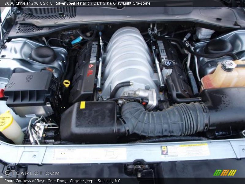 Silver Steel Metallic / Dark Slate Gray/Light Graystone 2006 Chrysler 300 C SRT8