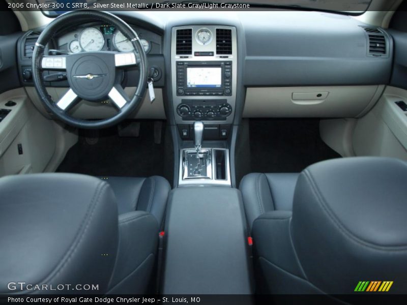 Silver Steel Metallic / Dark Slate Gray/Light Graystone 2006 Chrysler 300 C SRT8