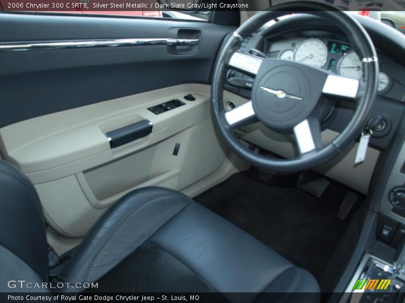 Silver Steel Metallic / Dark Slate Gray/Light Graystone 2006 Chrysler 300 C SRT8