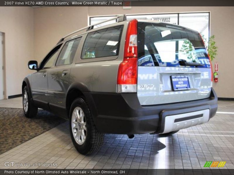Willow Green Metallic / Taupe 2007 Volvo XC70 AWD Cross Country