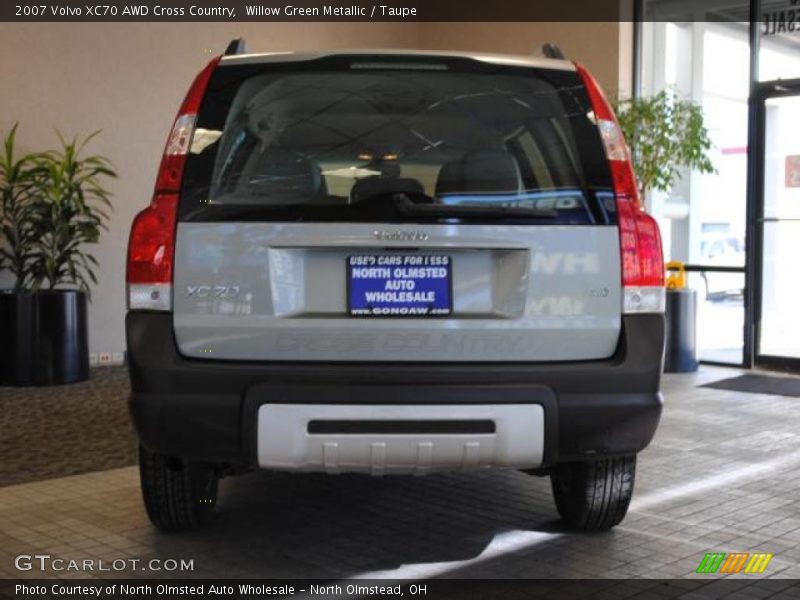 Willow Green Metallic / Taupe 2007 Volvo XC70 AWD Cross Country