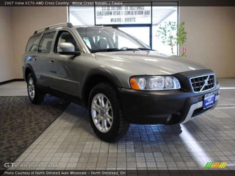 Willow Green Metallic / Taupe 2007 Volvo XC70 AWD Cross Country