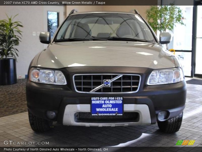 Willow Green Metallic / Taupe 2007 Volvo XC70 AWD Cross Country