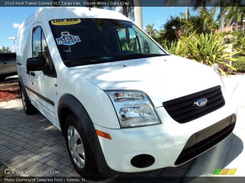 Frozen White / Dark Gray 2010 Ford Transit Connect XLT Cargo Van