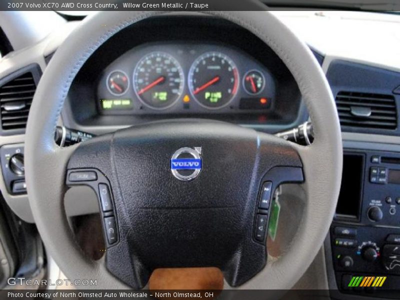 Willow Green Metallic / Taupe 2007 Volvo XC70 AWD Cross Country