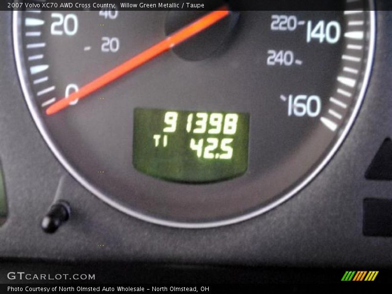 Willow Green Metallic / Taupe 2007 Volvo XC70 AWD Cross Country