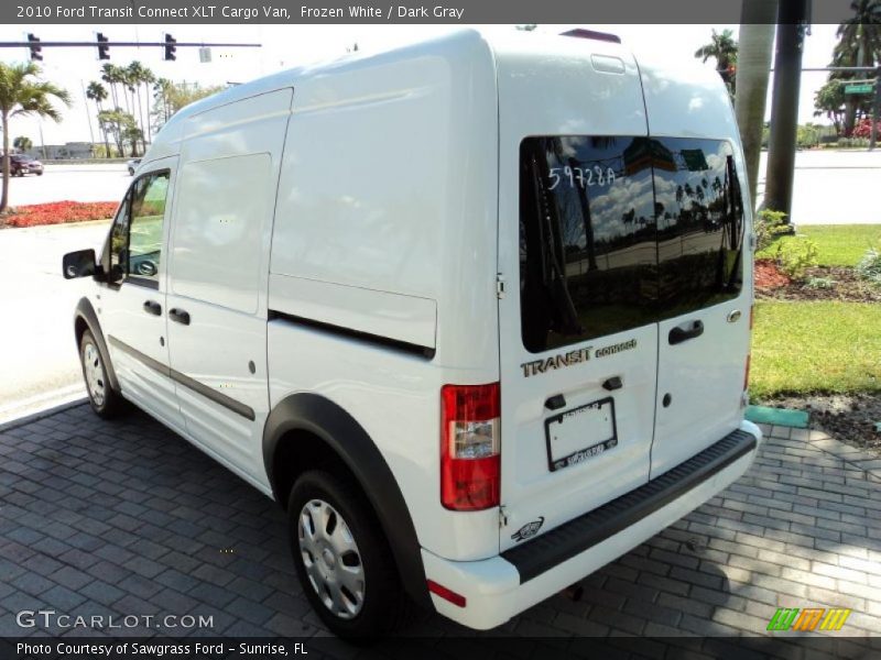 Frozen White / Dark Gray 2010 Ford Transit Connect XLT Cargo Van