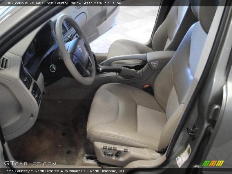 Willow Green Metallic / Taupe 2007 Volvo XC70 AWD Cross Country