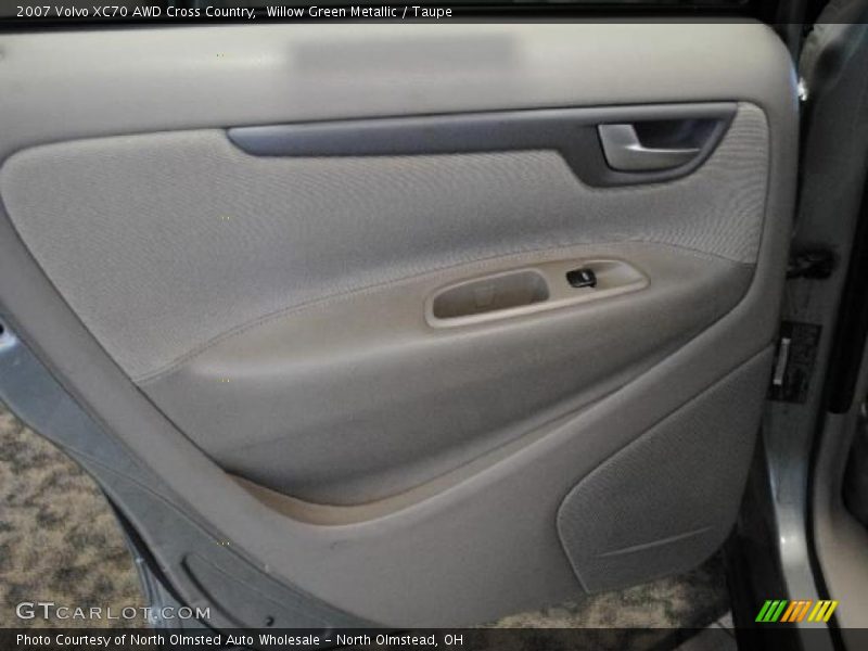 Willow Green Metallic / Taupe 2007 Volvo XC70 AWD Cross Country