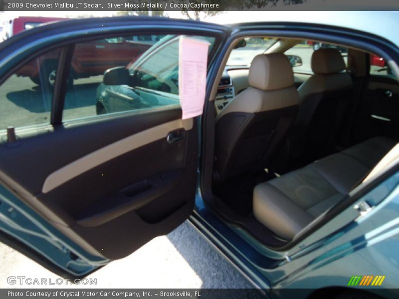 Silver Moss Metallic / Cocoa/Cashmere 2009 Chevrolet Malibu LT Sedan