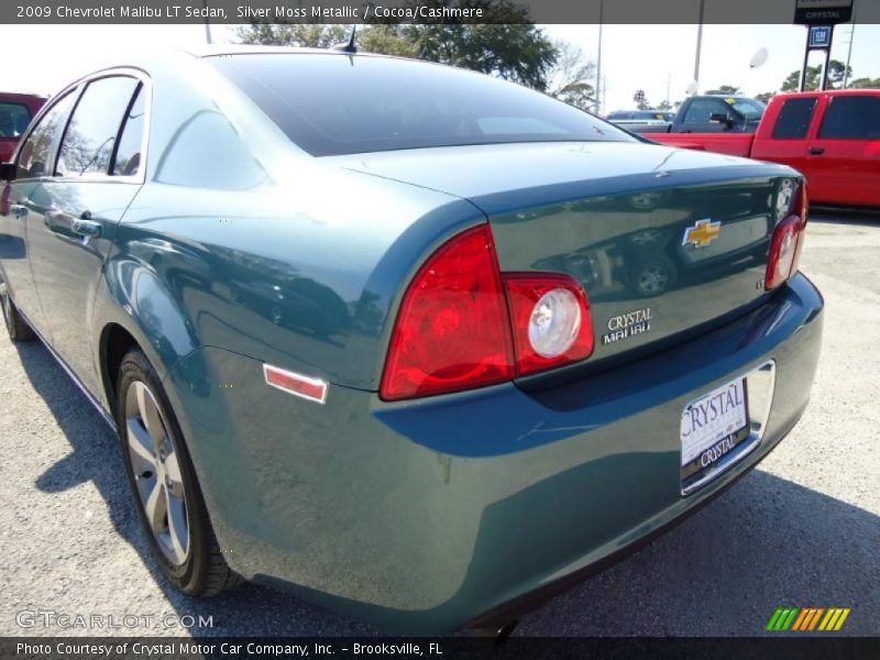 Silver Moss Metallic / Cocoa/Cashmere 2009 Chevrolet Malibu LT Sedan