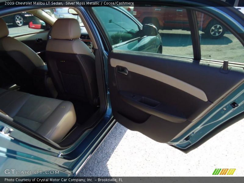 Silver Moss Metallic / Cocoa/Cashmere 2009 Chevrolet Malibu LT Sedan