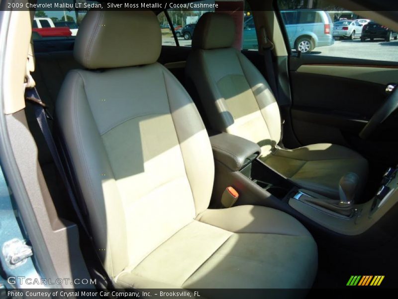 Silver Moss Metallic / Cocoa/Cashmere 2009 Chevrolet Malibu LT Sedan