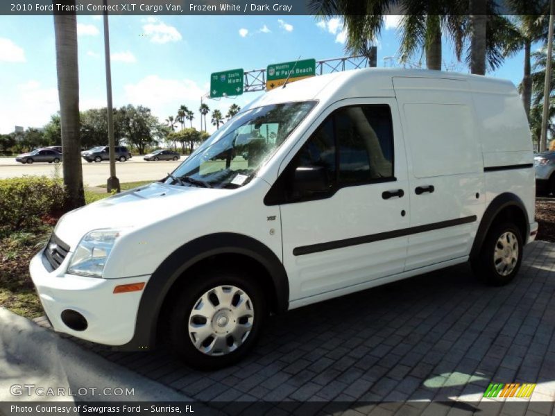 Frozen White / Dark Gray 2010 Ford Transit Connect XLT Cargo Van