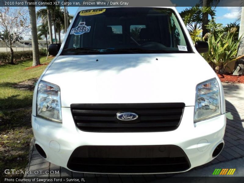 Frozen White / Dark Gray 2010 Ford Transit Connect XLT Cargo Van