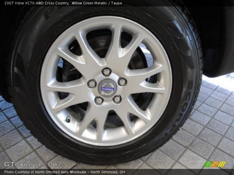 Willow Green Metallic / Taupe 2007 Volvo XC70 AWD Cross Country