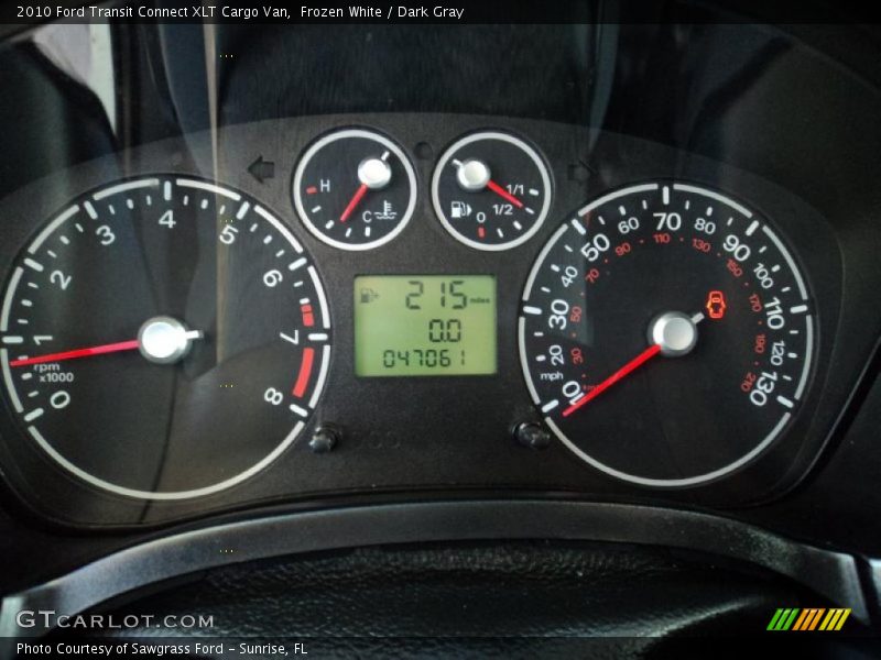 Frozen White / Dark Gray 2010 Ford Transit Connect XLT Cargo Van