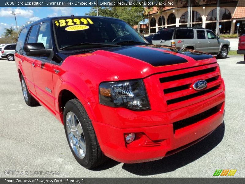 Colorado Red/Black / Charcoal Black/Red 2008 Ford Expedition Funkmaster Flex Limited 4x4