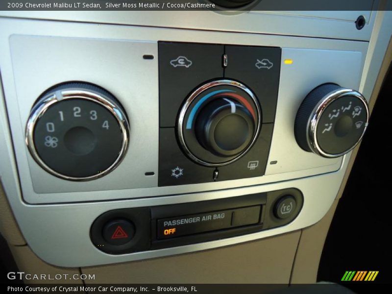 Silver Moss Metallic / Cocoa/Cashmere 2009 Chevrolet Malibu LT Sedan