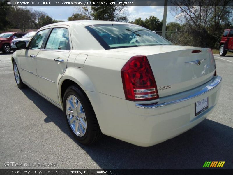 Cool Vanilla White / Dark Khaki/Light Graystone 2008 Chrysler 300 C HEMI