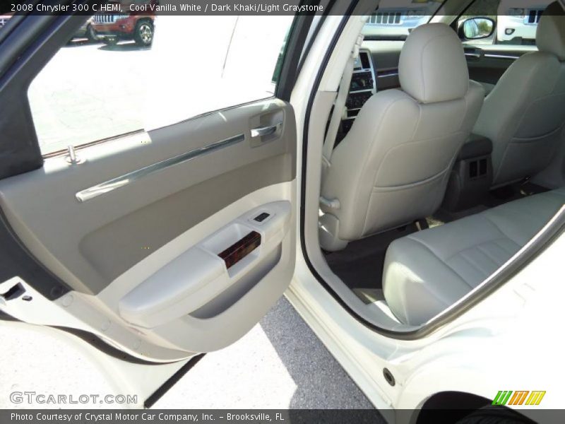 Cool Vanilla White / Dark Khaki/Light Graystone 2008 Chrysler 300 C HEMI