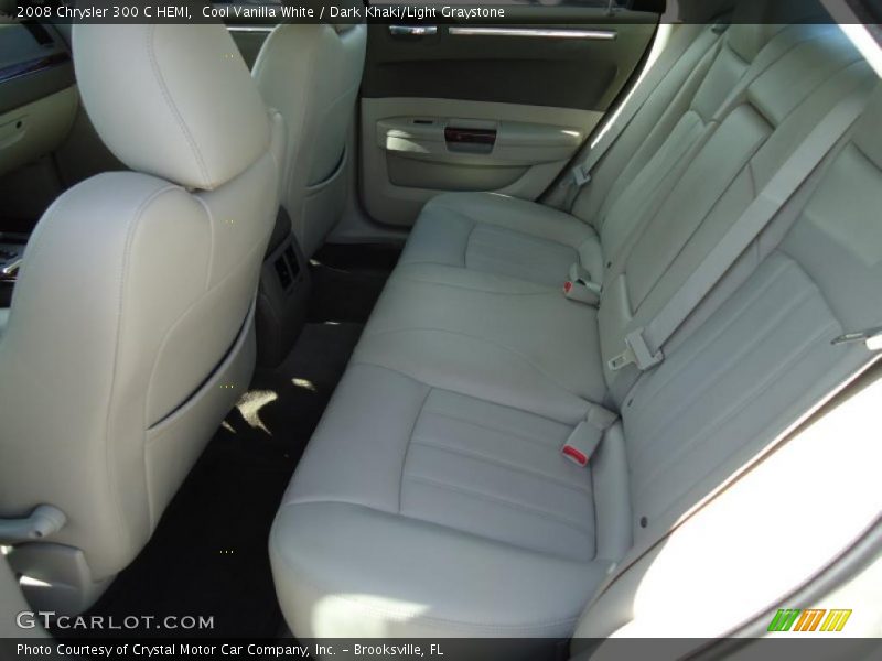 Cool Vanilla White / Dark Khaki/Light Graystone 2008 Chrysler 300 C HEMI
