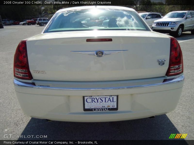 Cool Vanilla White / Dark Khaki/Light Graystone 2008 Chrysler 300 C HEMI
