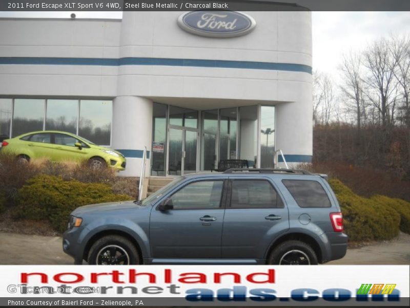 Steel Blue Metallic / Charcoal Black 2011 Ford Escape XLT Sport V6 4WD