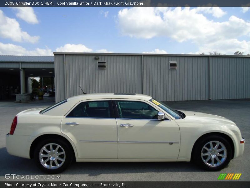 Cool Vanilla White / Dark Khaki/Light Graystone 2008 Chrysler 300 C HEMI