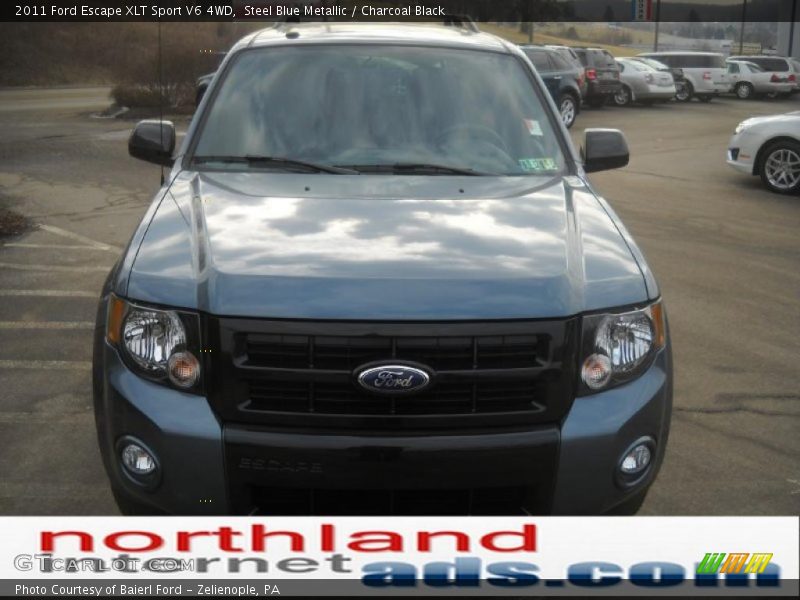Steel Blue Metallic / Charcoal Black 2011 Ford Escape XLT Sport V6 4WD