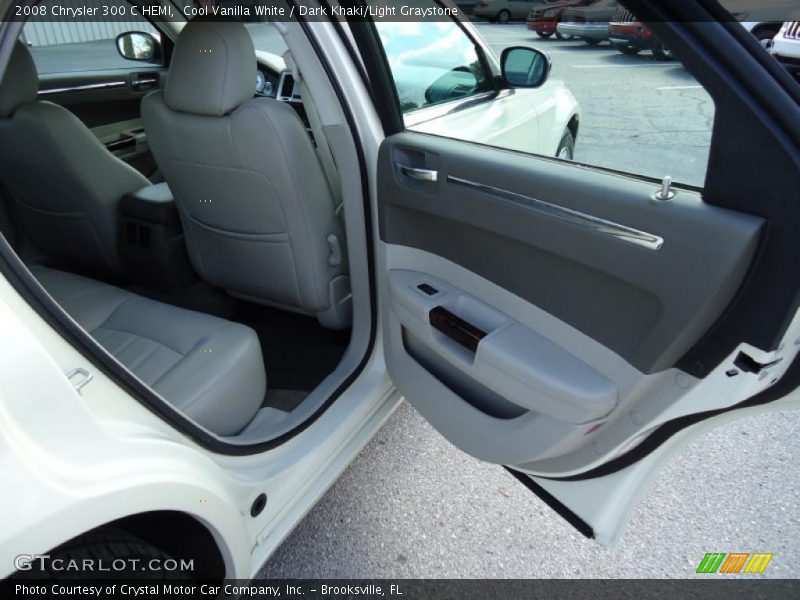 Cool Vanilla White / Dark Khaki/Light Graystone 2008 Chrysler 300 C HEMI