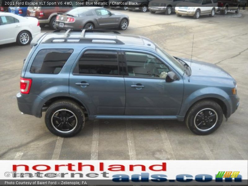 Steel Blue Metallic / Charcoal Black 2011 Ford Escape XLT Sport V6 4WD