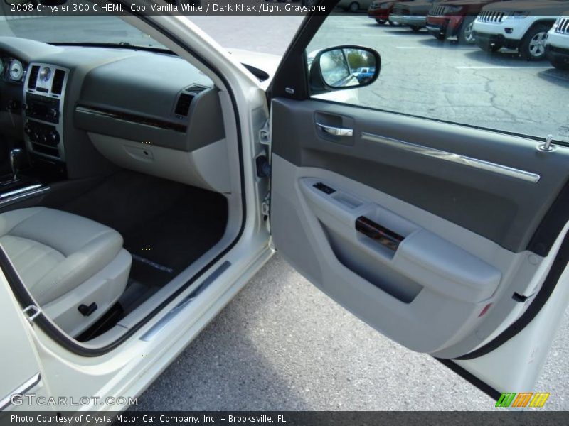 Cool Vanilla White / Dark Khaki/Light Graystone 2008 Chrysler 300 C HEMI