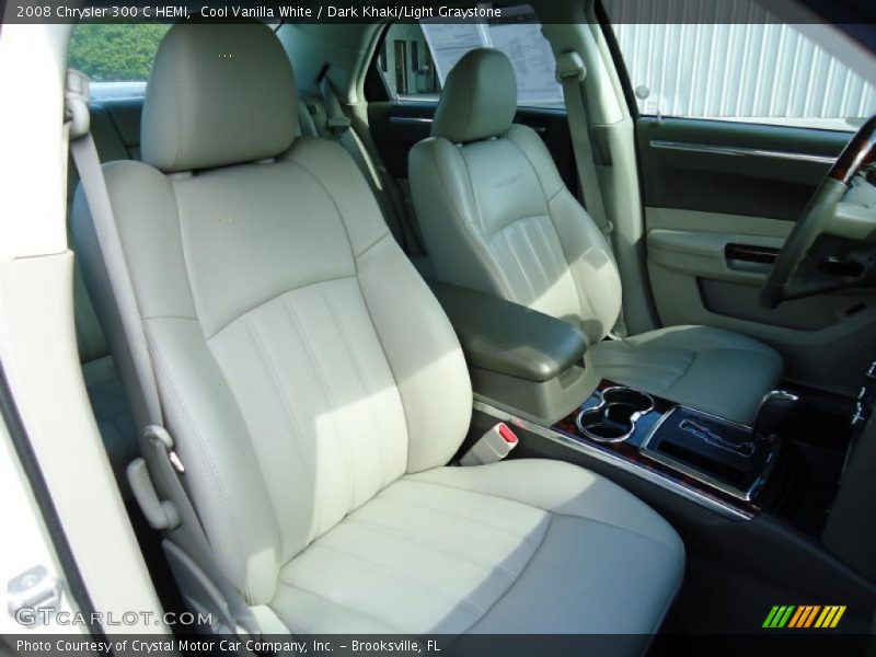 Cool Vanilla White / Dark Khaki/Light Graystone 2008 Chrysler 300 C HEMI