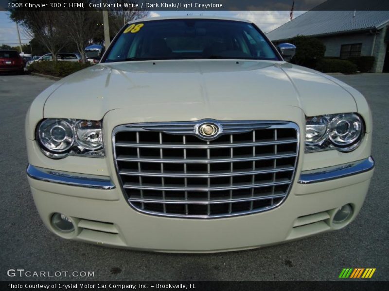 Cool Vanilla White / Dark Khaki/Light Graystone 2008 Chrysler 300 C HEMI