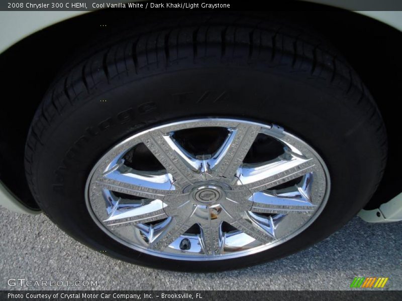 Cool Vanilla White / Dark Khaki/Light Graystone 2008 Chrysler 300 C HEMI