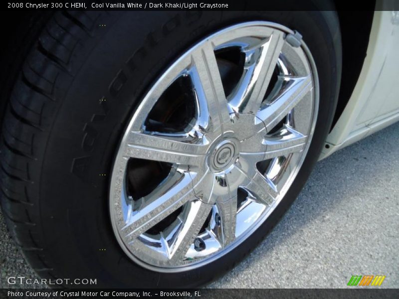 Cool Vanilla White / Dark Khaki/Light Graystone 2008 Chrysler 300 C HEMI