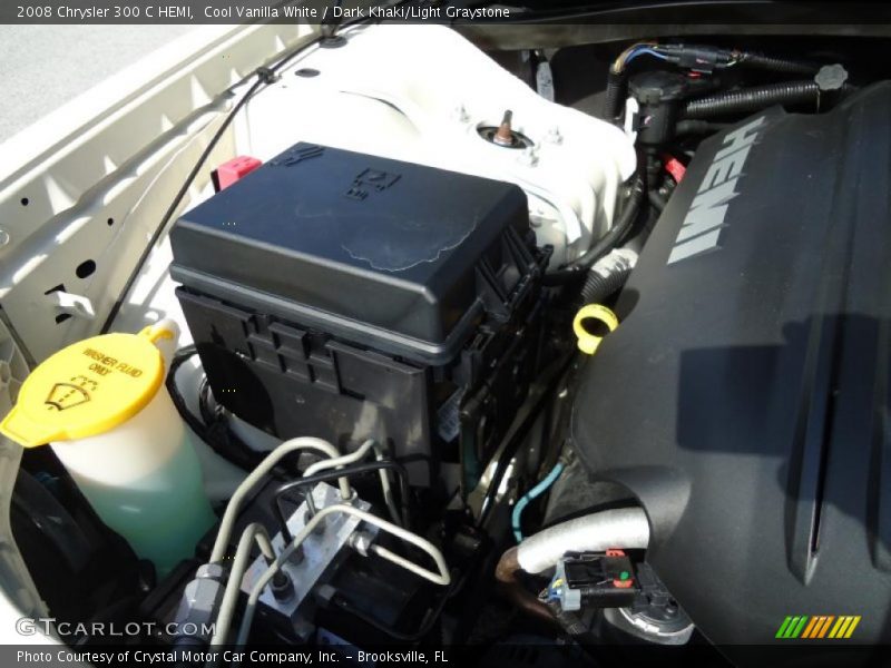 Cool Vanilla White / Dark Khaki/Light Graystone 2008 Chrysler 300 C HEMI