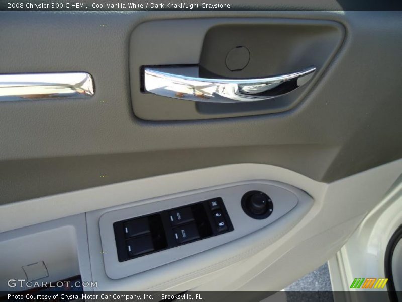 Cool Vanilla White / Dark Khaki/Light Graystone 2008 Chrysler 300 C HEMI