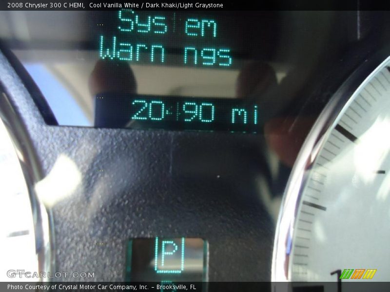 Cool Vanilla White / Dark Khaki/Light Graystone 2008 Chrysler 300 C HEMI