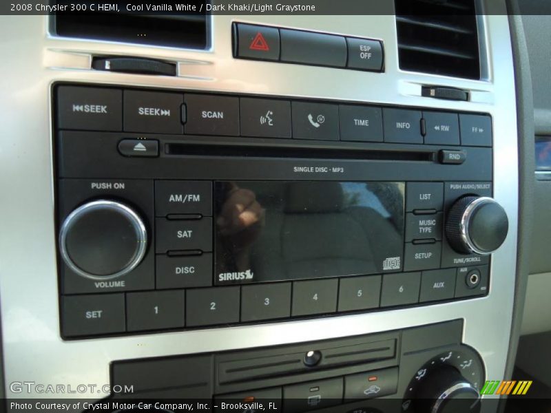 Cool Vanilla White / Dark Khaki/Light Graystone 2008 Chrysler 300 C HEMI