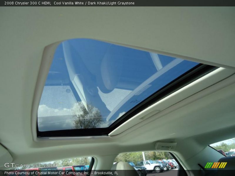 Cool Vanilla White / Dark Khaki/Light Graystone 2008 Chrysler 300 C HEMI