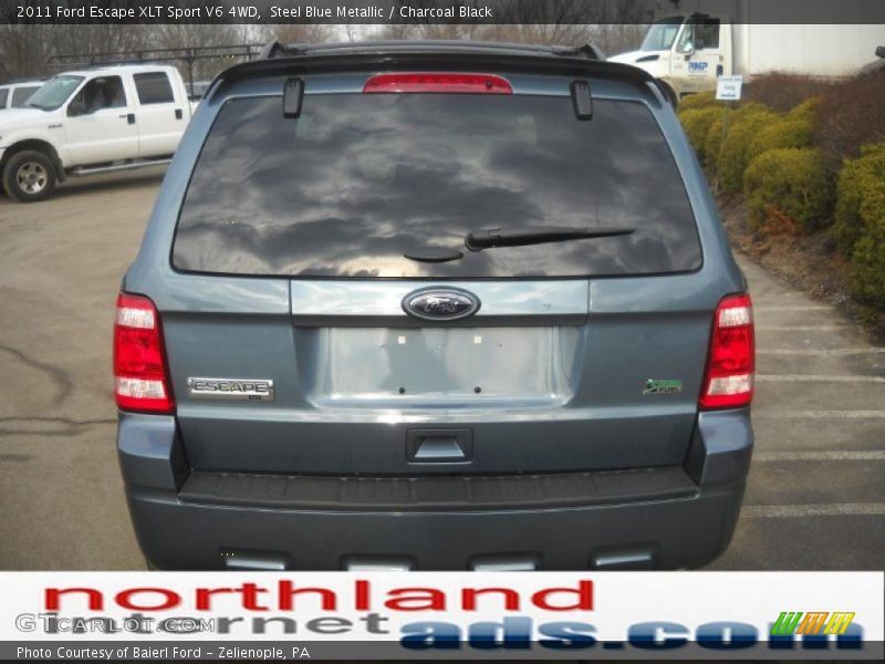 Steel Blue Metallic / Charcoal Black 2011 Ford Escape XLT Sport V6 4WD