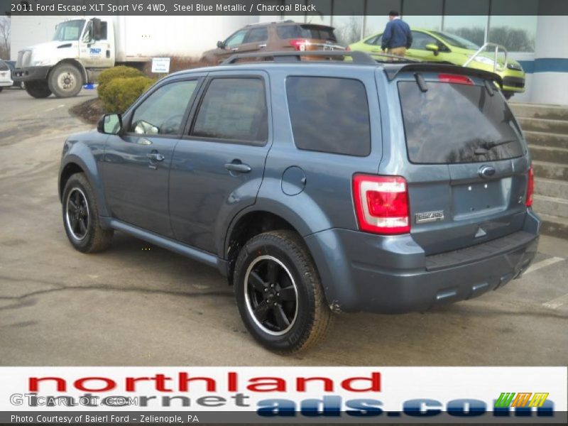 Steel Blue Metallic / Charcoal Black 2011 Ford Escape XLT Sport V6 4WD