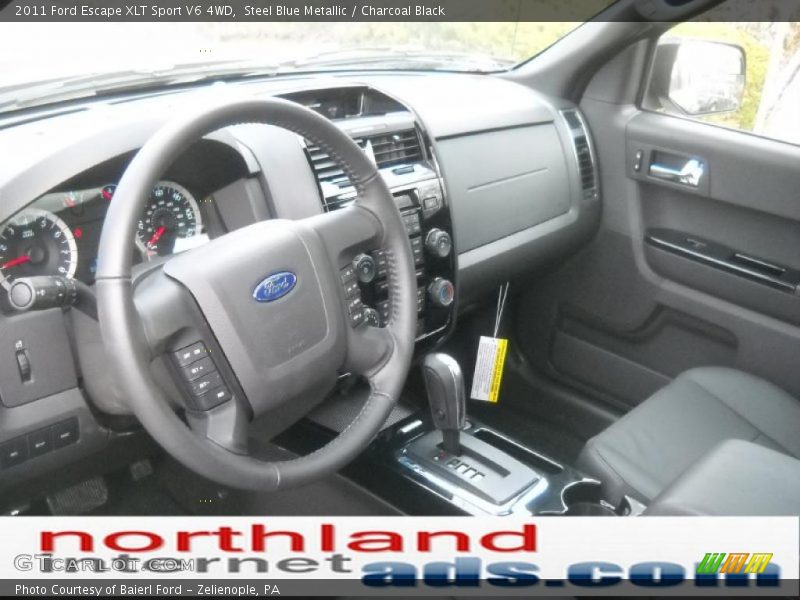 Steel Blue Metallic / Charcoal Black 2011 Ford Escape XLT Sport V6 4WD