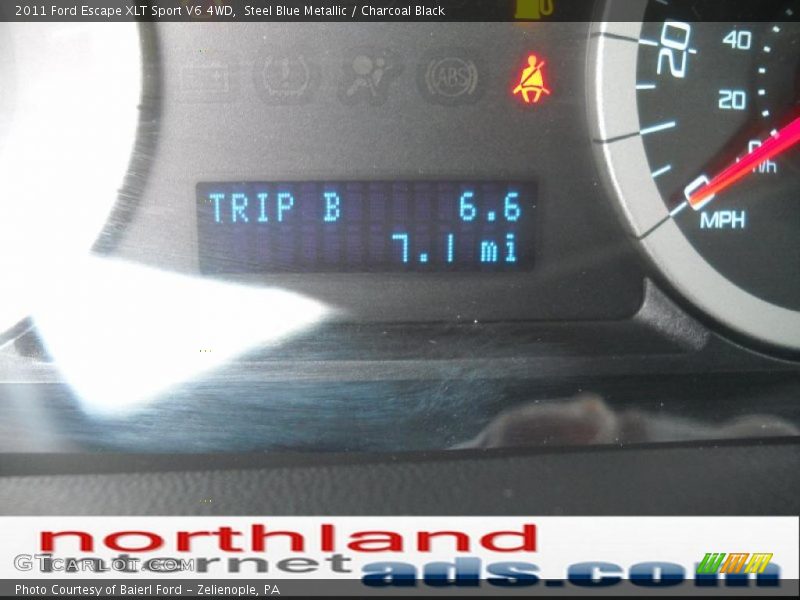 Steel Blue Metallic / Charcoal Black 2011 Ford Escape XLT Sport V6 4WD