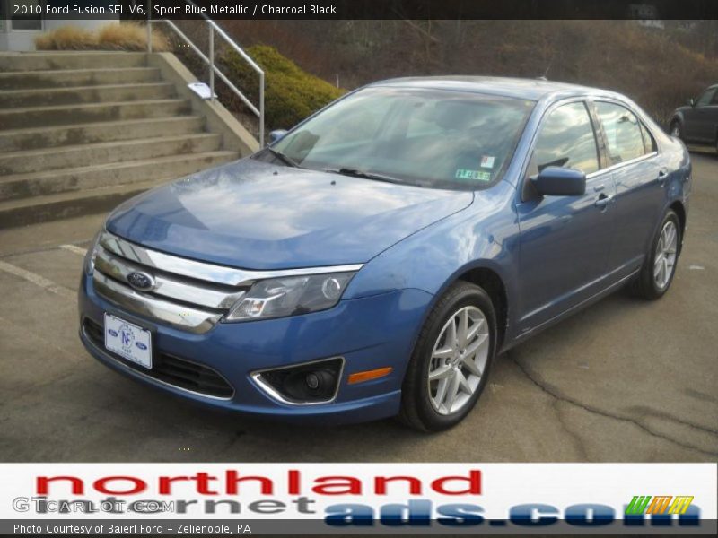 Sport Blue Metallic / Charcoal Black 2010 Ford Fusion SEL V6